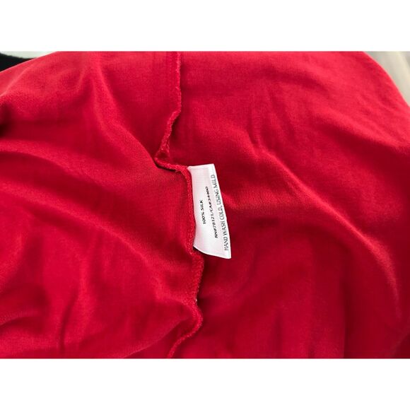 Eileen Fisher Red 100% Silk Sleeveless Tank Top (Size XS) - Picture 2 of 7